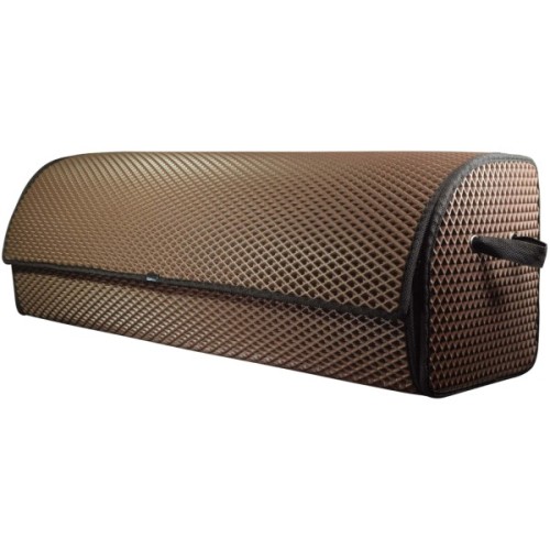 Сумка-органайзер EVAtech XL-PRO 32x100x30 см. Ромб коричневий з чорним кантом (BS13643OX3RZB)