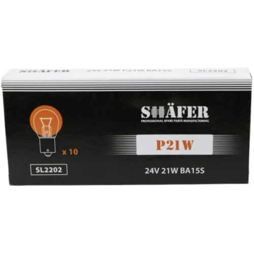 Автолампа SHAFER 24V21WP21WBA15S (SL2202)