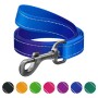 Повідець для собак WAUDOG Nylon Mono світловідбивний, S, Ш 15 мм, Д 200 см, синій (463512)