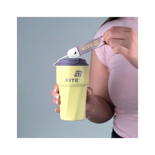 Термокружка Kite K26-1220 450 мл, жовта (K26-1220-3)