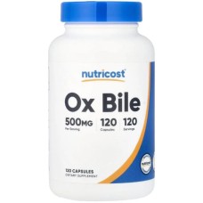 Вітамінно-мінеральний комплекс Nutricost Бичача жовч, 500 мг, Ox Bile, 120 капсул (NCS67083) Вітамінно-мінеральний комплекс Nutricost Бичача жовч, 500 мг, Ox Bile, 120 капсул (NCS67083)