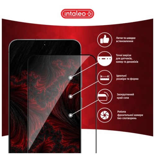 Скло захисне Intaleo Full Glue Samsung Galaxy S25 Plus Black (1283126607905)