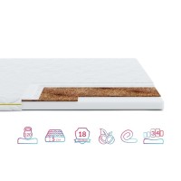 Матрац Highfoam Lento Cocos, ортопедичний, двосторонній 80х190 см (4820001279320)