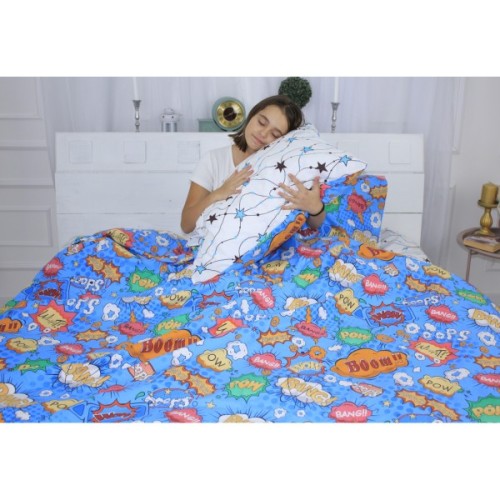 Постільна білизна MirSon Бязь 17-0511 Bombs Євро (2200003632989)