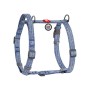 Шлея для собак WAUDOG Н-подібна Re-cotton з QR паспортом, світловідбивна S синя (259112)