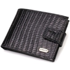 Гаманець Canpellini З натуральної шкіри Чорний (21748)