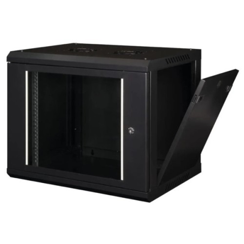 Шафа настінна Hypernet 9U 19" 600x600 ProLine (PL-WMNC66-9U-BLACK)