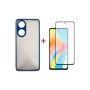 Чохол до мобільного телефона Dengos Kit for OPPO A98 5G case + glass (Blue) (DG-KM-39)