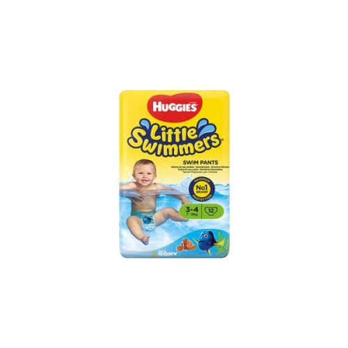 Підгузки Huggies Little Swimmer 3-4 (7-15 кг) 12 шт (36000183399)