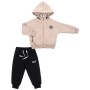 Спортивний костюм дитячий Toontoy флісовий з капюшоном (24271-104B-beige)