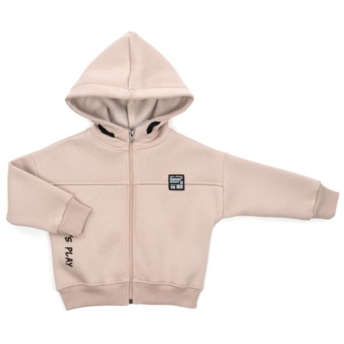 Спортивний костюм дитячий Toontoy флісовий з капюшоном (24271-104B-beige)