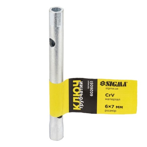 Ключ Sigma трубчастий 6x7мм (6026051)