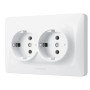 Розетка Videx BINERA 2ая із заземленням (VF-BNSK2G-W)