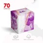 Серветки косметичні Chisto Softa Violet 3 шари 70 шт. (4823098414407)