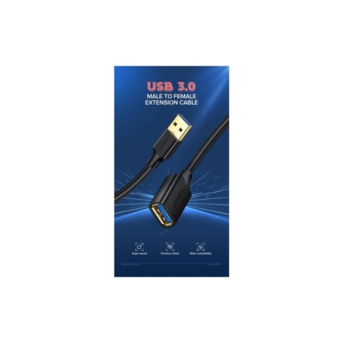 Дата кабель USB 3.0 AM/AF 1.5m US129 black Ugreen (30126)