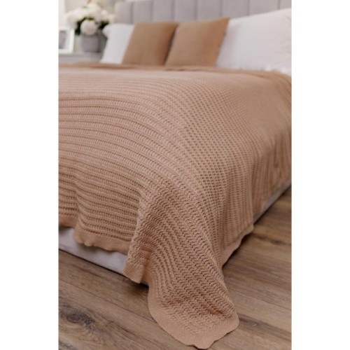 Плед Прованс COTTON бежевий 50% бавовна 50 % акрил 200 х 220 см (040379)