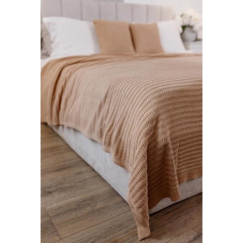 Плед Прованс COTTON бежевий 50% бавовна 50 % акрил 200 х 220 см (040379)
