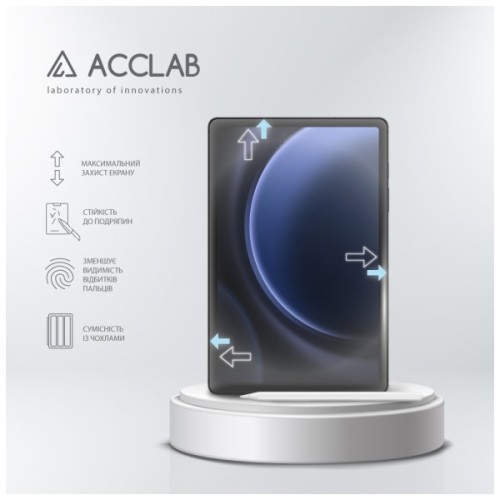 Скло захисне ACCLAB Full Glue Samsung Galaxy Tab S10 FE 10.9" (1283126637001)