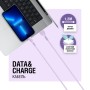 Дата кабель USB 2.0 AM to USB-C 1.2m Purple ACCLAB (1283126518270)