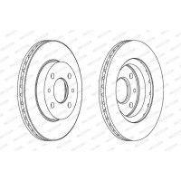 Гальмівний диск FERODO DDF1142
