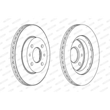 Гальмівний диск FERODO DDF1142