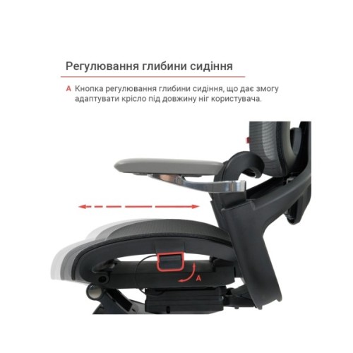 Офісне крісло Аклас Петрос R-SR Чорний (Чорний) (00158585)