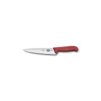 Кухонний ніж Victorinox Fibrox разделочный 19 см, красный (5.2001.19)