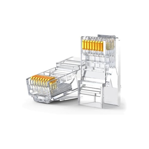 Конектор RJ45 cat.6 UTP, NW120, 100 шт упаковка, Transparent Ugreen (60558)