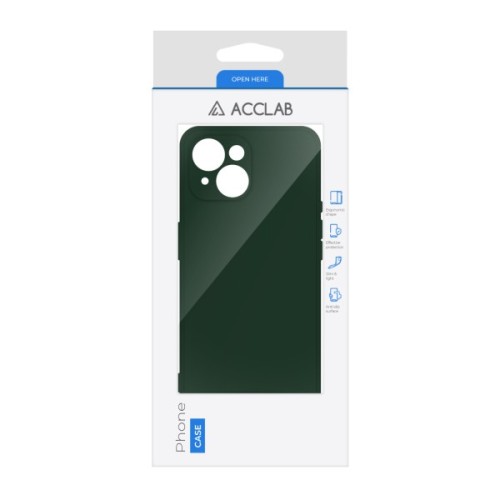Чохол до мобільного телефона ACCLAB SoftShell Apple iPhone 15 Plus Dark Green (1283126586415)