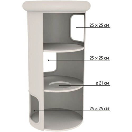 Дряпка (кігтеточка) для котів Trixie Harvey 50х118 см сіра (4011905447087)