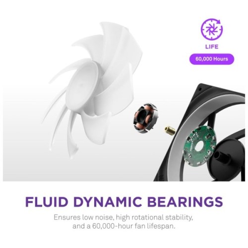 Кулер до корпусу NZXT F280 RGB Core Fan (Single Frame) - Black (RF-U28HF-B1)