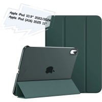 Чохол до планшета BeCover Tri Fold Hard Apple iPad 10.9" (2022/2024)/iPad (А16) 2025 11" Dark Green (713319)