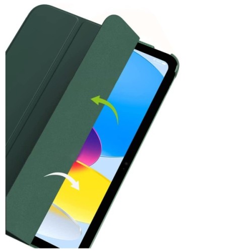 Чохол до планшета BeCover Tri Fold Hard Apple iPad 10.9" (2022/2024)/iPad (А16) 2025 11" Dark Green (713319)