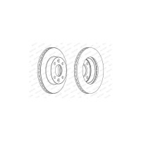 Гальмівний диск FERODO DDF1521