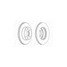 Гальмівний диск FERODO DDF1521