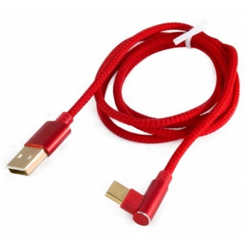 Дата кабель USB 2.0 AM to USB-C 1.0m 90° Extradigital (KBU1763)