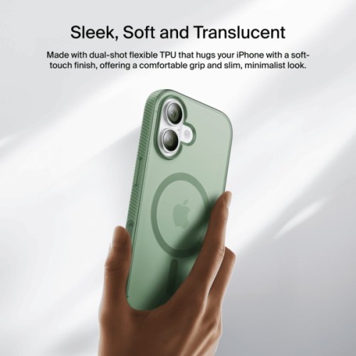 Чохол до мобільного телефона Belkin Magnetic Protective Grip iPhone 17 Sage (MSA034HQSE)