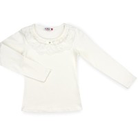 Кофта дитяча Matilda з мереживною оборкою (4802-164G-cream)