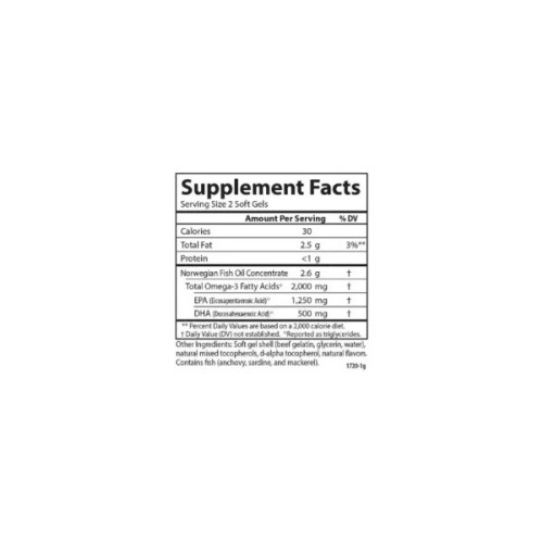 Жирні кислоти Carlson Омега Максимум 2000, Смак Лимона, Maximum Omega 2000, 90+30 (CL17240)