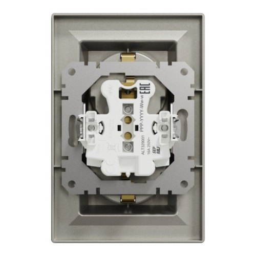 Розетка Schneider Electric ASFORA із заземленням подвійна бронза 16А (EPH9900169)