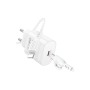 Зарядний пристрій BOROFONE BA82A Platinum USB-C PD25W + cable USB-C to Lightning White (6941991112263)