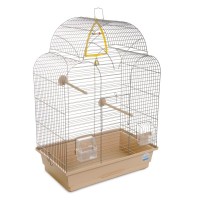 Клітка для птахів Природа "Ізабель-1" 44x27x61 см хром/бежева (4823082414826)
