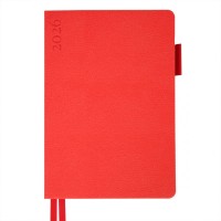 Тижневик Leo planner А5 датований 2026 "Binario", м'який, червоний, 368 сторінок (252642)