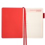 Тижневик Leo planner А5 датований 2026 "Binario", м'який, червоний, 368 сторінок (252642)