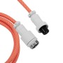 Дата кабель USB-C + USB A to USB-C 1.36m Coiled Aviator orange Keychron (CAB14_KEYCHRON)