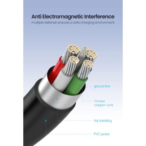 Дата кабель USB 2.0 AM to Mini 5P 0.5m black Ugreen (10354)