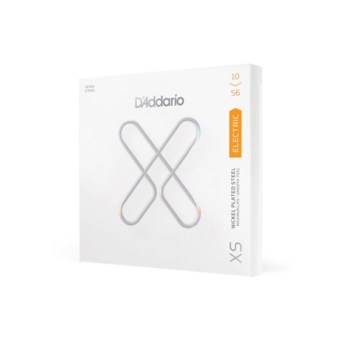 Струни для гітари D'Addario XS Coated Electric Guitar Strings Regular Light 7-String (10-56) (XSE1056)