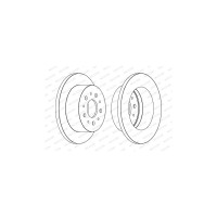 Гальмівний диск FERODO DDF1653