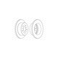 Гальмівний диск FERODO DDF1653