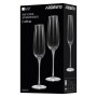 Набір келихів Ardesto Black Mars Orion 220мл, 2шт, скло, прозоро-сірий (AR2622TG)